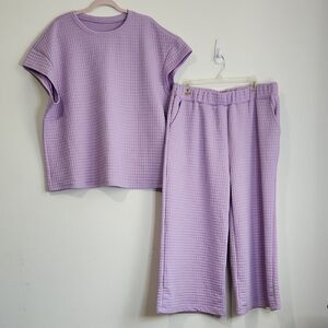 Lavender Textured Women's Set